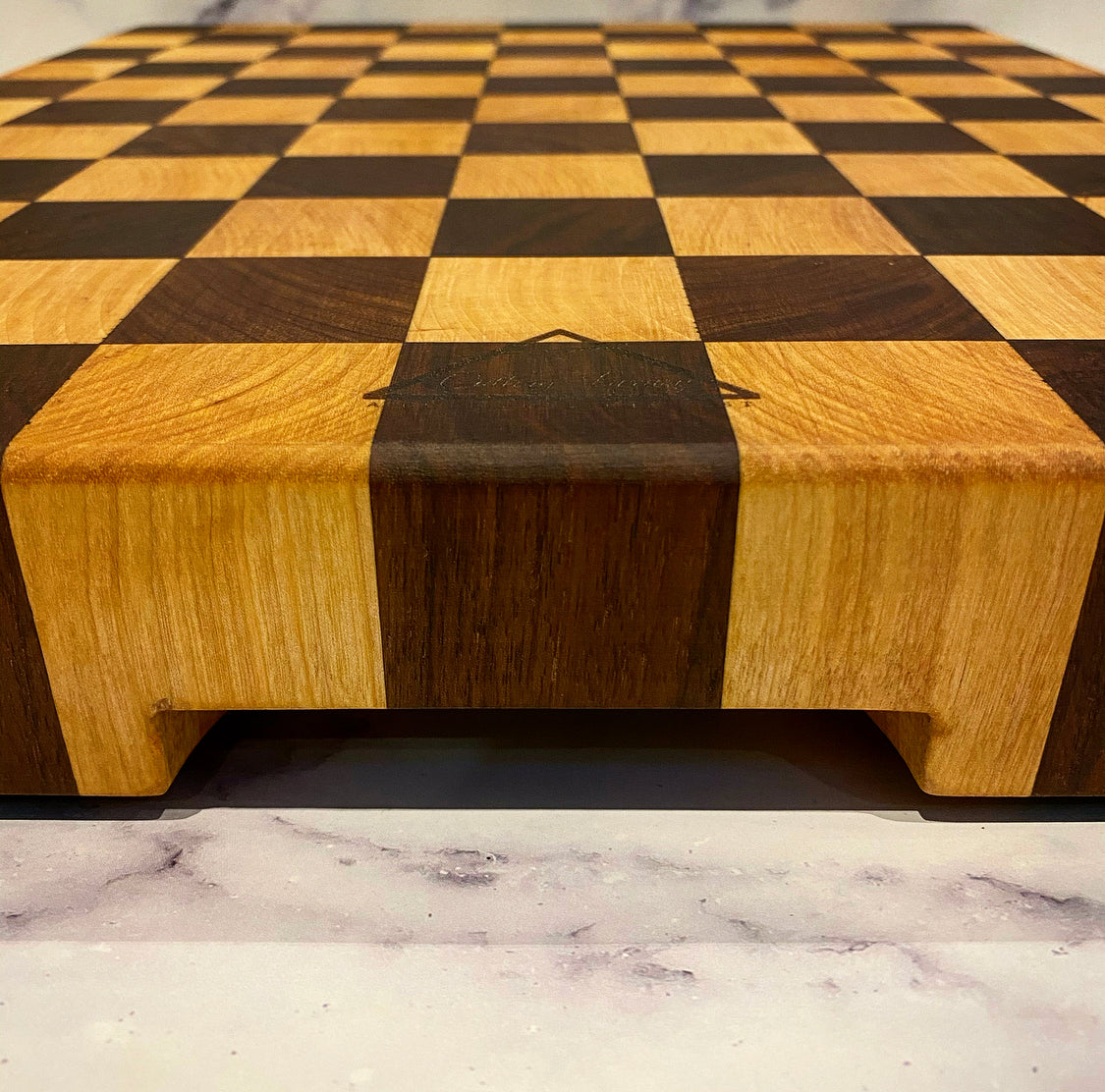 Checkered Tail Cutting board Cutting Boards by Koppa Wood