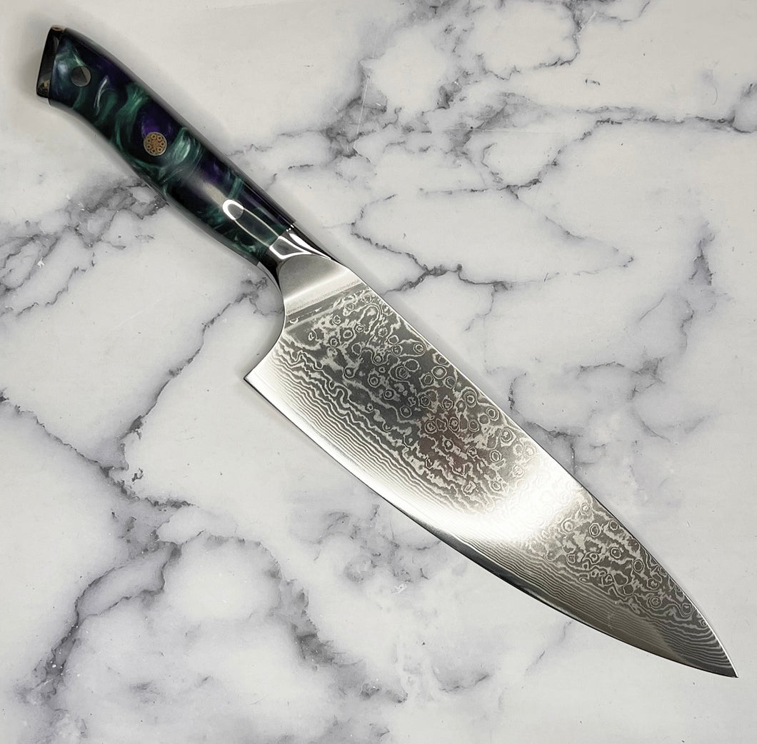 Galaxy Damascus Chef Knife Set – Cutlery Luxury